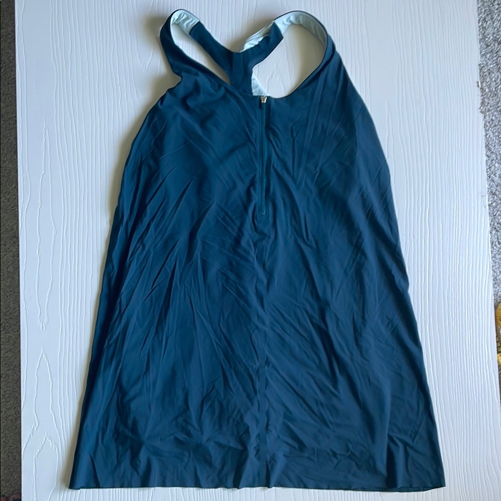 Athleta Two-Tone Blue Athletic Dress